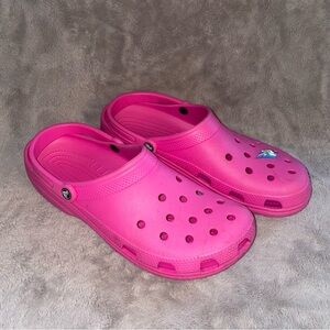 CROCS | Pink Flats with Breathable Design and Textured Soles